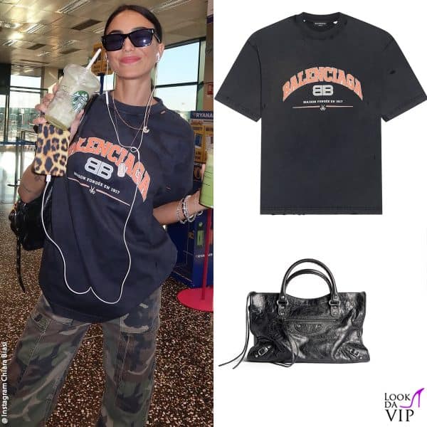 t-shirt e borsa Balenciaga 