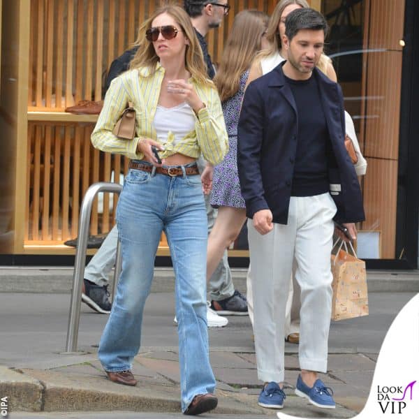 Chiara Ferragni in centro a Milano 
