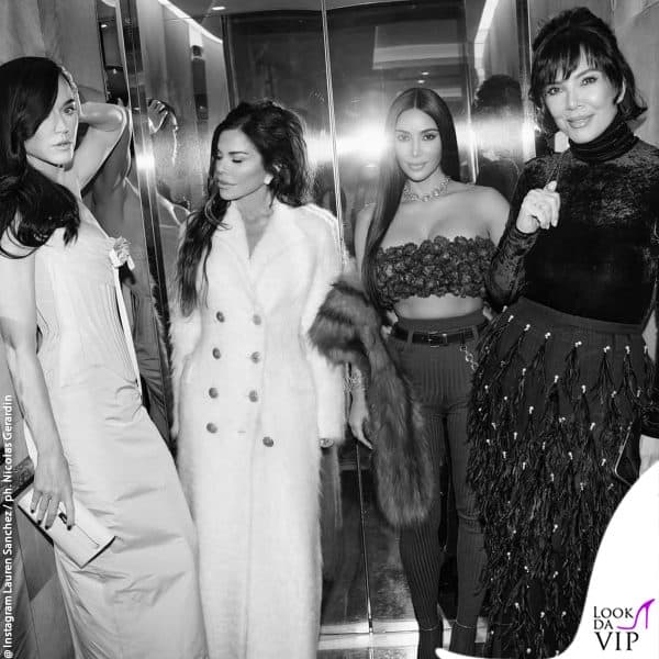 Lauren Sanchez al suo addio al nubilato a Parigi, con Katy Perry, Kim Kardashian e Kris Jenner 