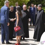 Letizia Ortiz abito Carolina Herrera scarpe Sezanne borsa Olivia Mareque