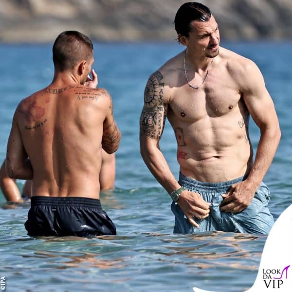 Verratti e Ibrahimovic mostrano i tatuaggi 