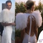I look nuziali di Sveva Alviti con due abiti Alberta Ferretti