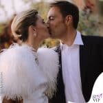 I look nuziali di Sveva Alviti con due abiti Alberta Ferretti