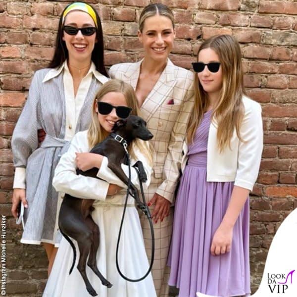 Festa a casa di Michelle Hunziker: la piccola Celeste ha fatto la comunione