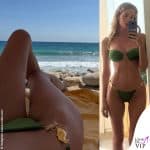 Alessia Marcuzzi bikini verde Reina Olga