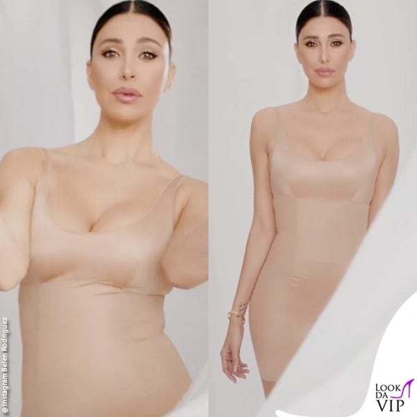 Belen Rodriguez nel video di lancio della maschera intima "Mia", del suo brand Rebeya 