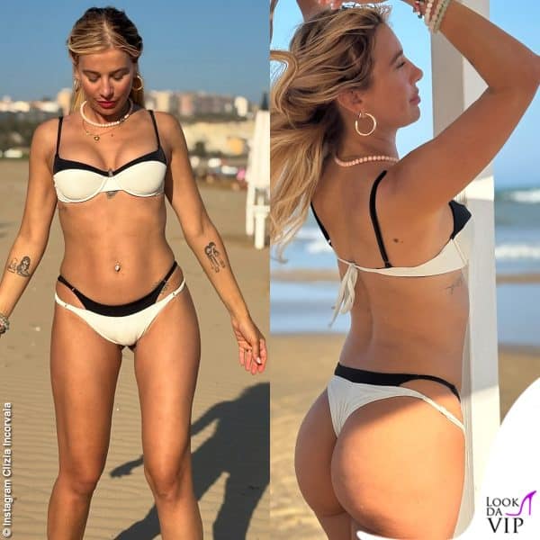 Il modello di Clizia Incorvaia ha il reggiseno a balconcino