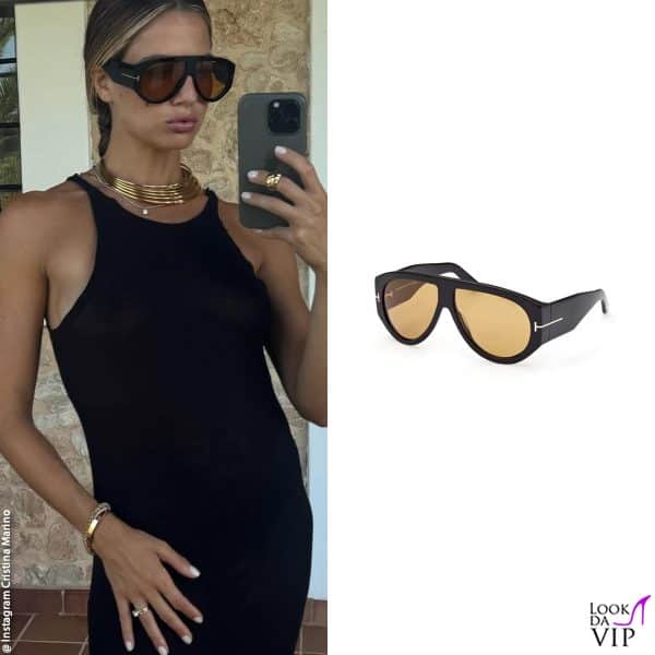 Cristina Marino con sunglasses Tom Ford 
