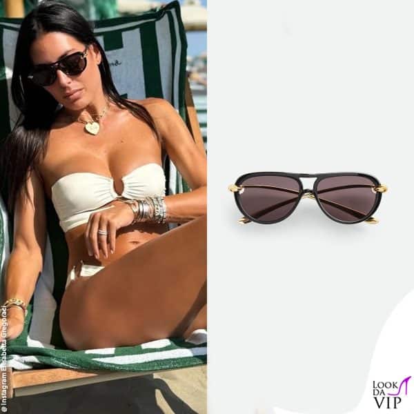Elisabetta Gregoraci con un modello Bottega Veneta 