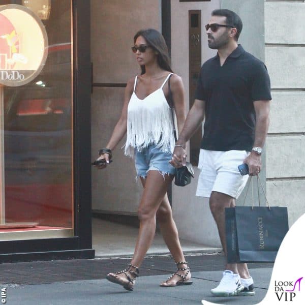 Shopping a Milano per Federica Calemme e Gianmaria Antinolfi: la prima tappa è stata Rubinacci 