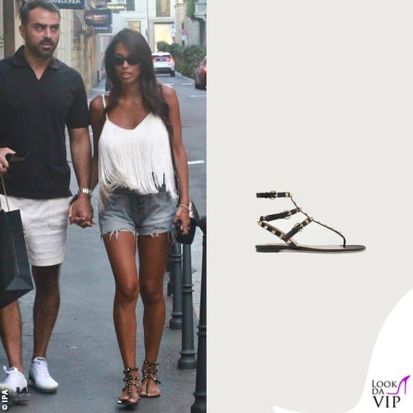 sandali Valentino Rockstud per Federica Calemme