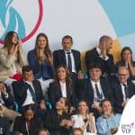 Leonor e Sofia di Spagna con la principessa Charlotte e il principe William alla finale di Euro 2025