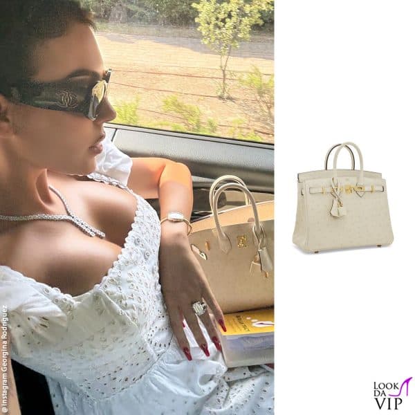borsa Hermès, occhiali Chanel, orologio Cartier