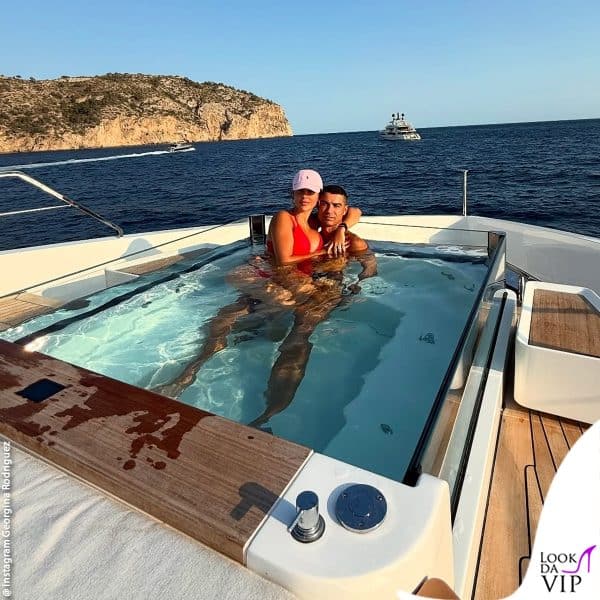 sullo yacht con Cristiano Ronaldo 