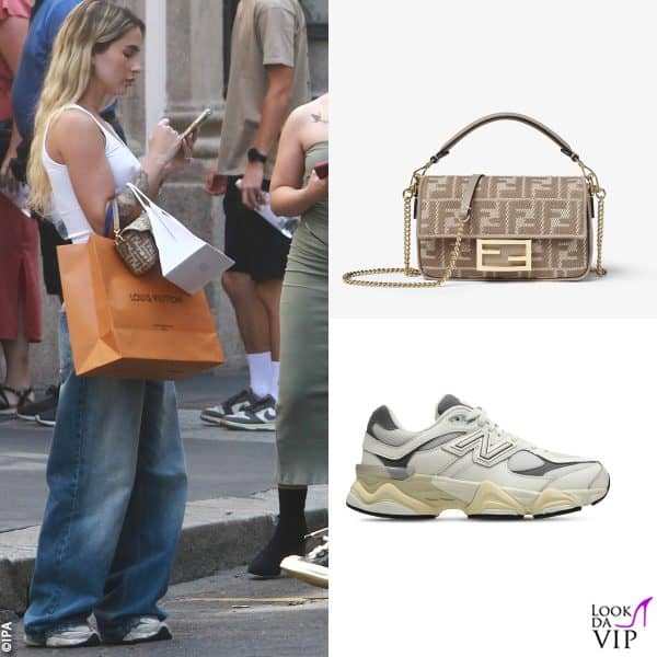 borsa Fendi e sneakers New Balance per Greta 