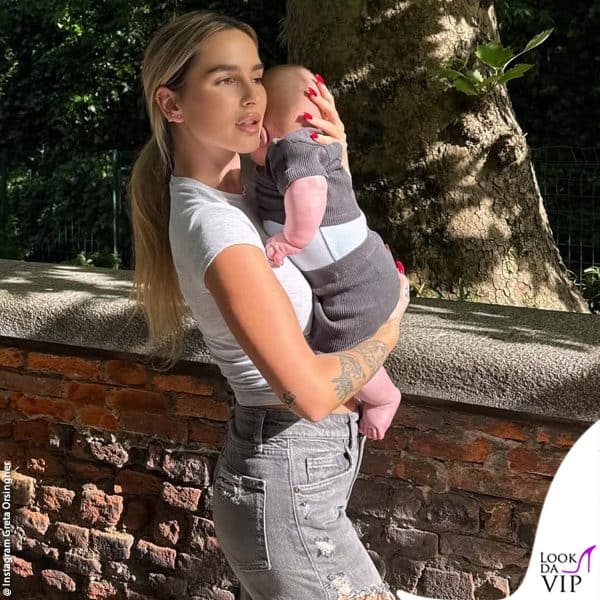 Greta Orsingher con il figlio Noah 