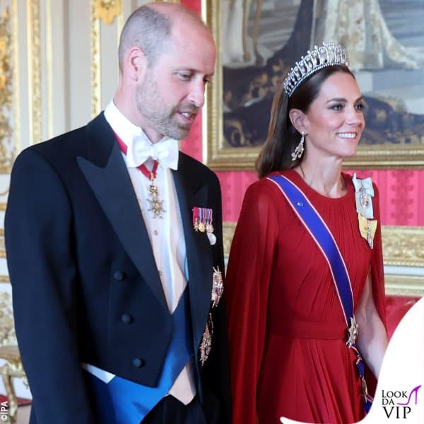 William e Kate al banchetto di Stato 