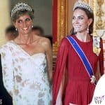 I look Dior e Givenchy di Kate Middleton per la visita dei Macron omaggiano la Francia