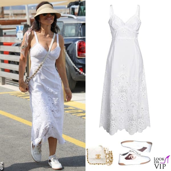 abito Dolce&Gabbana, borsa e sneakers Chanel 