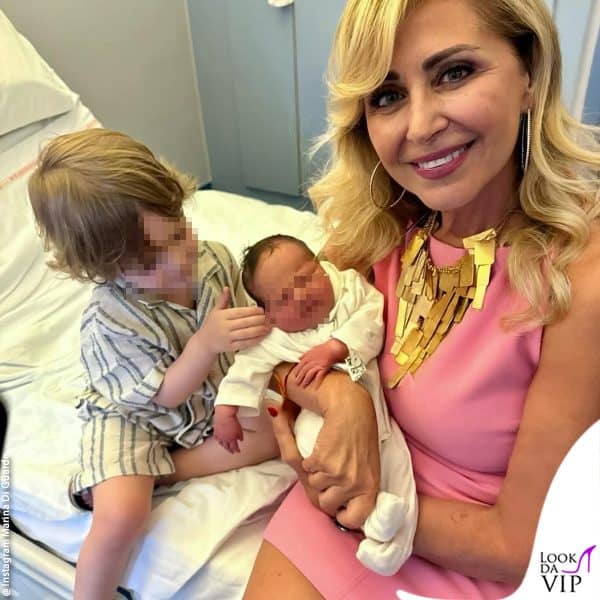 Marina con i nipotini Edoardo e Lea 