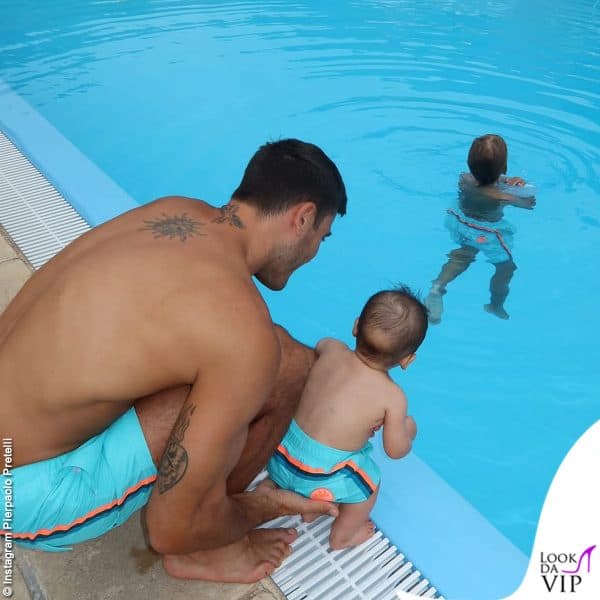 Pierpaolo Pretelli con i figli 