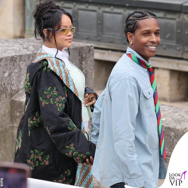 Rihanna e Asap Rocky a Parigi per la sfilata Dior 