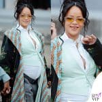 rihanna a parigi per la fashion week uomo