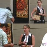 Valentina Ferragni passeggia in centro con l'outfit Louis Vuitton