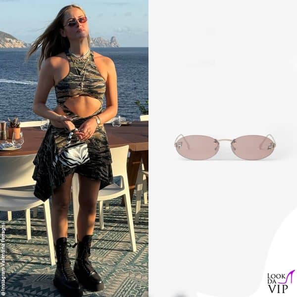 Valentina Ferragni con gli occhiali da sole Fendi 