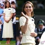 Wimbledon 2025 Kate Middleton abito Self Portrait scarpe Gianvito Rossi 1