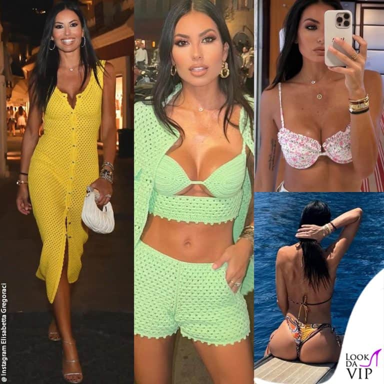 I look estivi di elisabetta Gregoraci, tra audacia e top brand