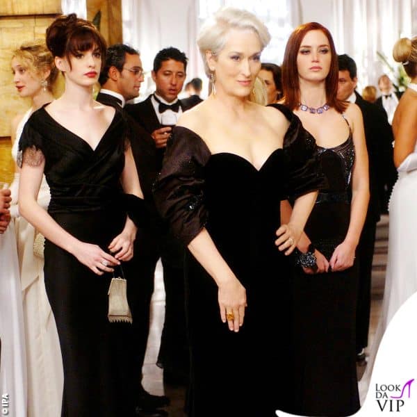 Il Diavolo Veste Prada: Meryl Streep nella scena dell'evento, con Anne Hathaway e Emily Blunt