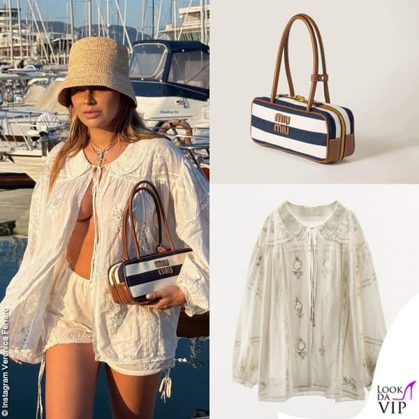 camicia Zara, borsa Miu Miu 