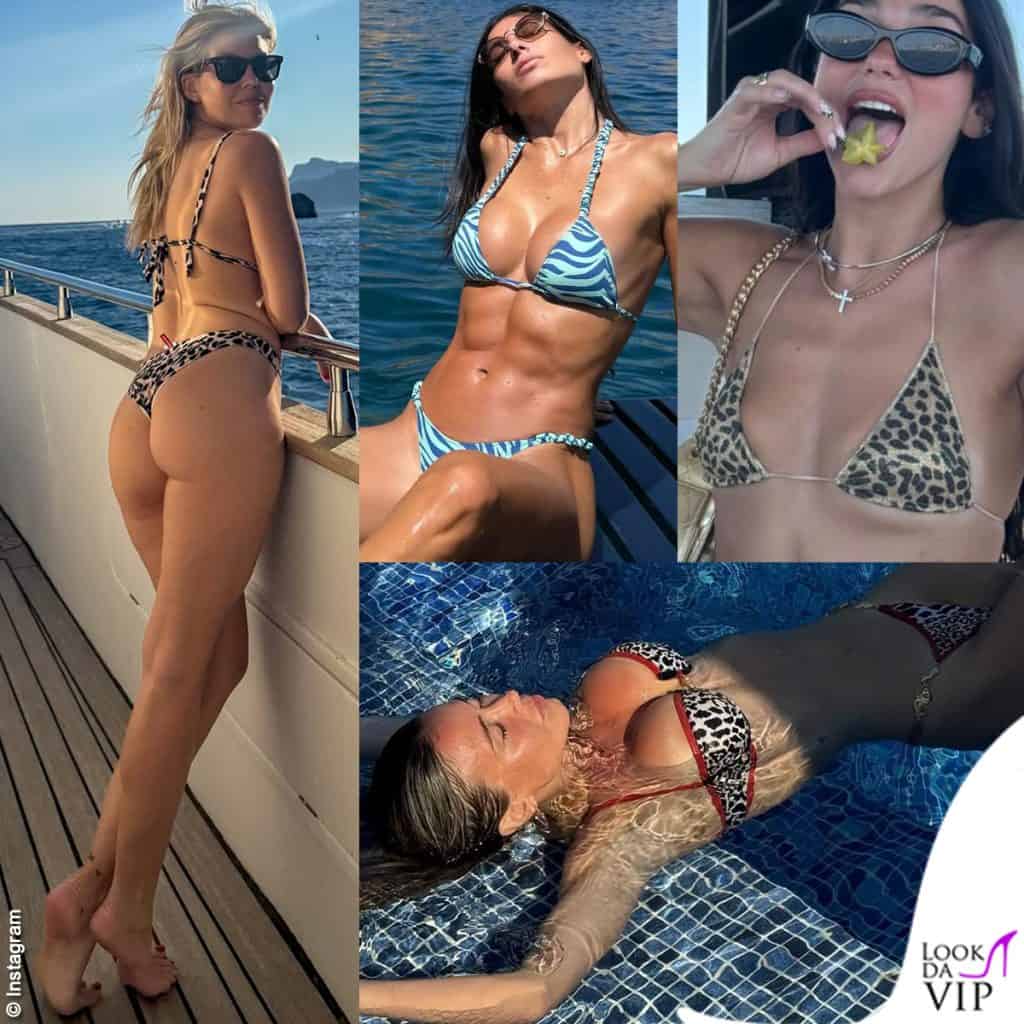 animalier costumi Costanza Caracciolo Elisabetta Gregoraci Dua Lipa Diletta Leotta