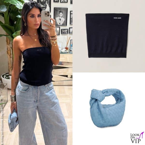 top Miu Miu, borsa Bottega Veneta 