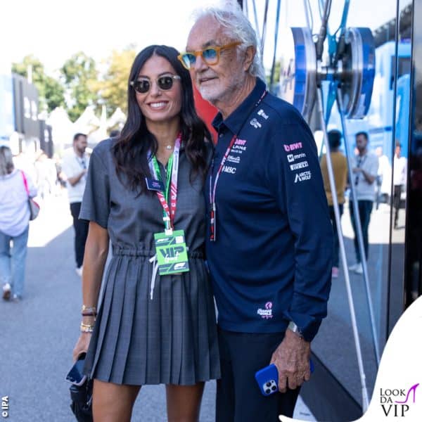 Briatore con l'ex moglie Elisabetta Gregoraci 