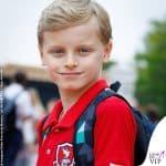 il ritorno a scuola dei principi Jacques e Gabriella di monaco