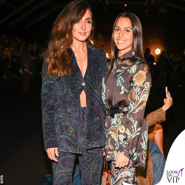 Da Etro: Ambra Angiolini e la figlia Jolanda Renga 
