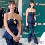 MFW sfilata Miss Bikini SS26 Rosalinda Cannavo outfit Zara occhiali da sole Dsquared2 borsa Motivi