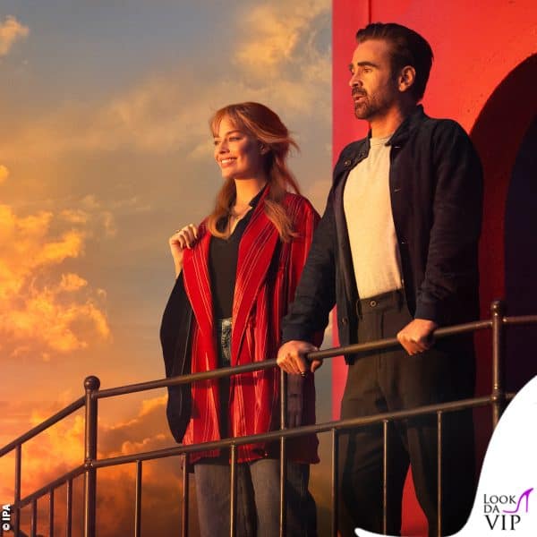 Margot Robbie e Colin Farrell in una scena di "Un viaggio straordinario"