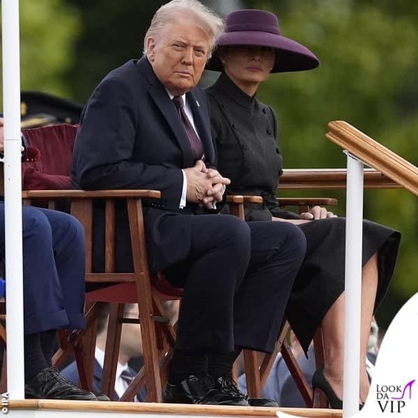 i Trump durante la cerimonia 