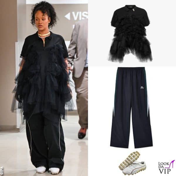 top Simone Rocha, pantaloni Balenciaga, sneakers Puma x Jil Sander 