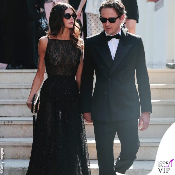 Kaia Gerber e Lewis Pullman pronti per la serata a Venezia 2025