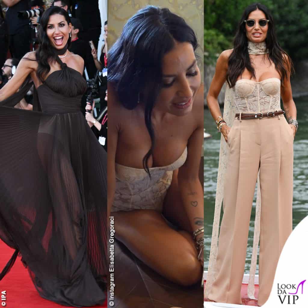 Elisabetta Gregoraci a Venezia 2025 in Ermanno Scervino