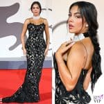 Venezia 2025 Georgina Rodriguez outfit Roberto Cavalli gioielli Pasquale Bruni solitario