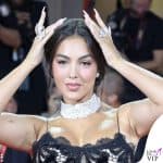 Venezia 2025 Georgina Rodriguez outfit Roberto Cavalli gioielli Pasquale Bruni solitario