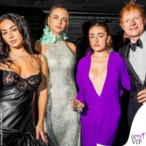 all'evento con Charli XCX e Ed Sheeran