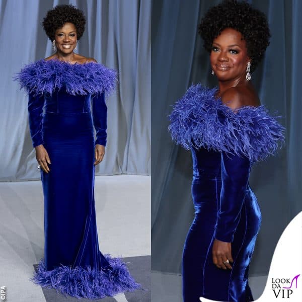 abito Gucci e gioielli Alok Lodha per Viola Davis 