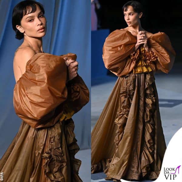 abito Saint Laurent per Zoe Kravitz 