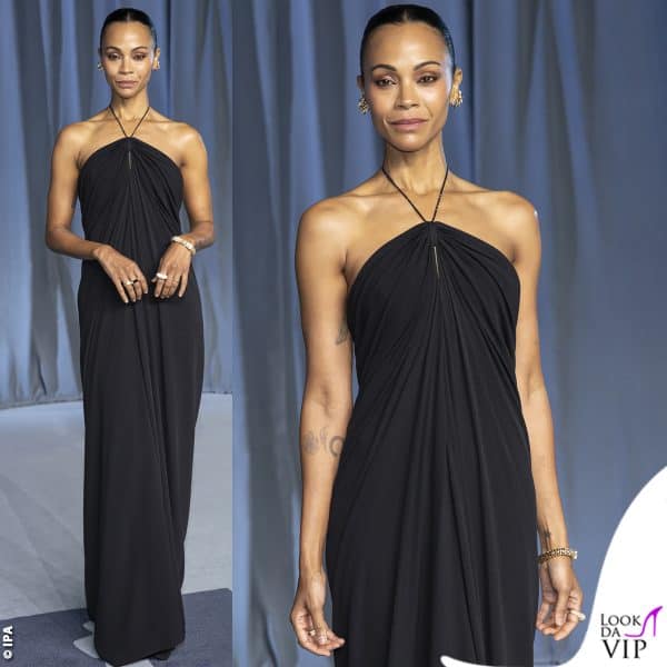 Zoe Saldana in Saint Laurent 